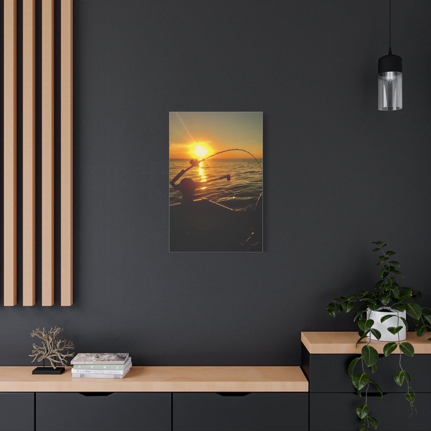 Canvas Print - Sunset Fishing