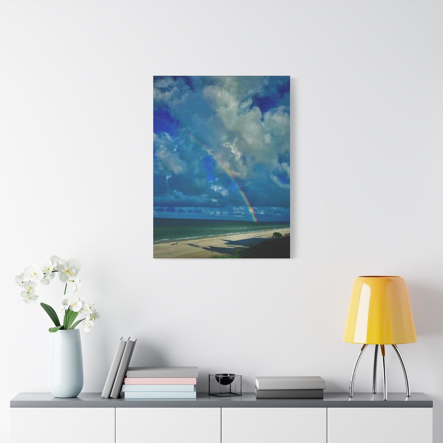 Rainbow Beach Scene Canvas Print